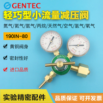 Jie Rui brass pressure reducing valve 190 series small flow lightweight 190IN-80 nitrogen argon oxygen pressure reducer