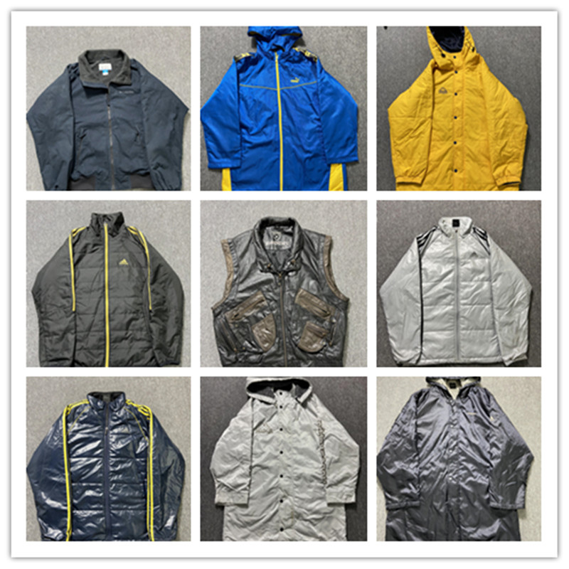 Vintage vintage sports tide brand cotton clothing Harajuku street BF style winter hip-hop retro jacket D5