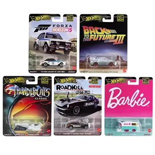 Hot Wheels Alloy Car 2024 Popular Culture Movie Car Forza Barbie Back to the Future Hotwheels