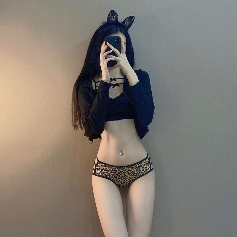 Pure Desire Leopard Print Sexy Hot Underwear Women's Pure Cotton New Style Seamless Antibacterial Cotton Women's Underwear