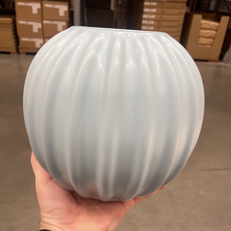 Special Offer Ikea Skångard Vase Light Blue Stone Porcelain Round Large Bottle Home Decoration