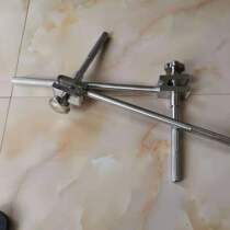 Railway catenary operation straightener double rod cross twister adjusting wrench