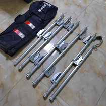 6-meter single-pole climbing ladder folding kicking ladder aluminum alloy centipede ladder emergency repair straight ladder