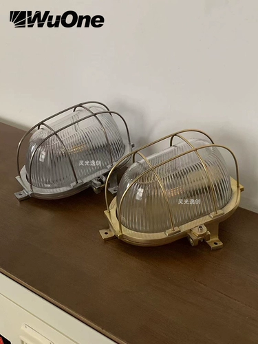 Металлическое прозрачное стеклянное бра, настенный светильник для коридора