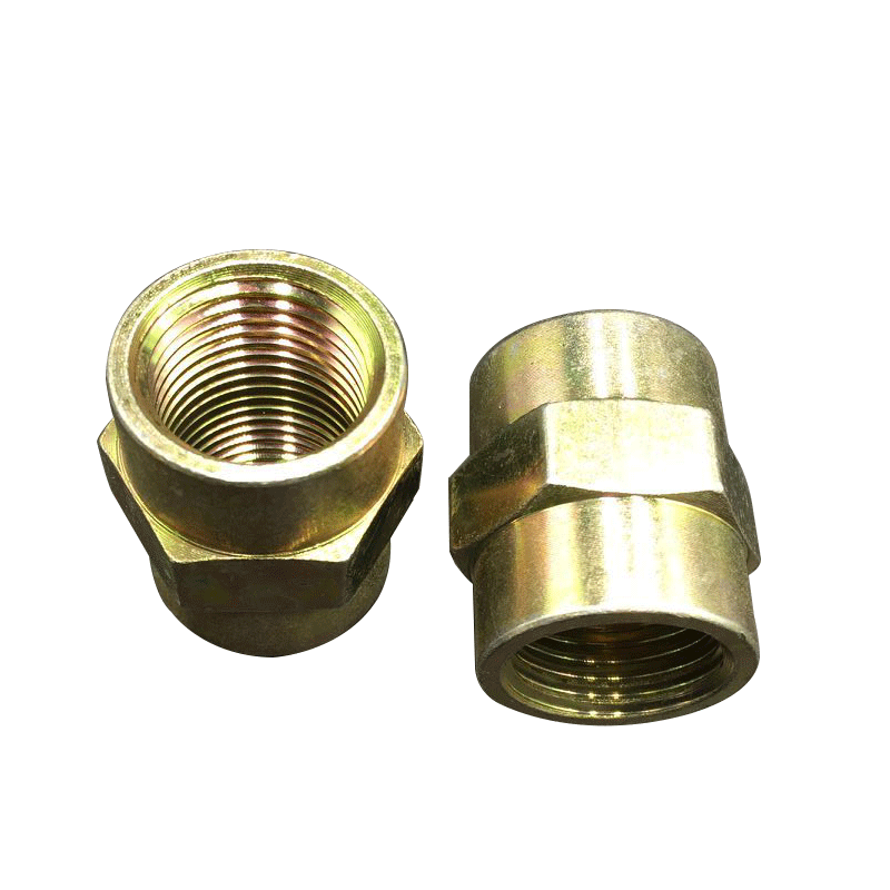 Hydraulic iron joint inner teeth through the inner wire of the oil pipe