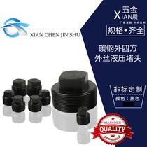 Carbon steel outer square plug pipe plug plug R RC1 8 1 4 3 8 1 2 3 4 1 inch plug plug