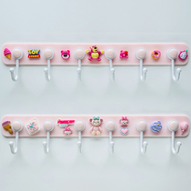 Wall adhesive hook strong viscose non-perforated bathroom towel hanger door back with row Wall multifunctional wall hanging