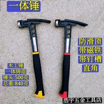 Integrated hammer Woodworking hammer Round peen hammer Right angle hammer Flat top hammer Square peen hammer Iron hammer woodworking tool