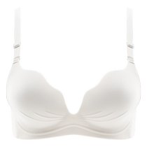 Seamless underwear for women with small breasts gathering side breasts to prevent sagging summer white 2024 new sexy beautiful back bra