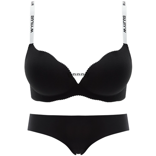 Бюстгальтер пуш-ап, нижнее белье, поддерживающий бюстгалтер, штаны, бретели с буквами