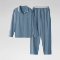 【Мужчины | Брюки с длинным рукавом | отворотный】 джинсовый синий