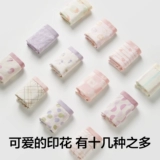 3 штуки | 501 Колора женского нижнего белья чисто хлопковая антибактериальная девочка Студент Симпатичный печатный треугольник новый стиль