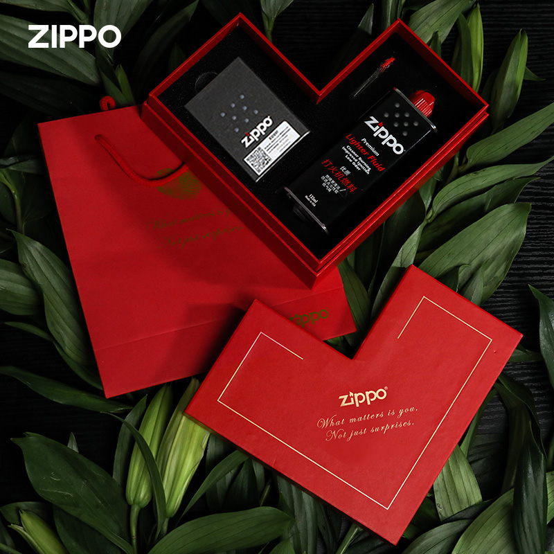ZIPPO Sesame Oil Lighter Kerosene 133ML Fire Stone Grain New Original Dress Gift Kit Special Gift Set Gift Set Gift