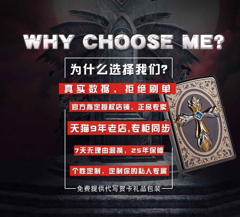 美国原机进口 Zippo 天使的祝福 贴章十字架​ 16孔防风打火机 图2