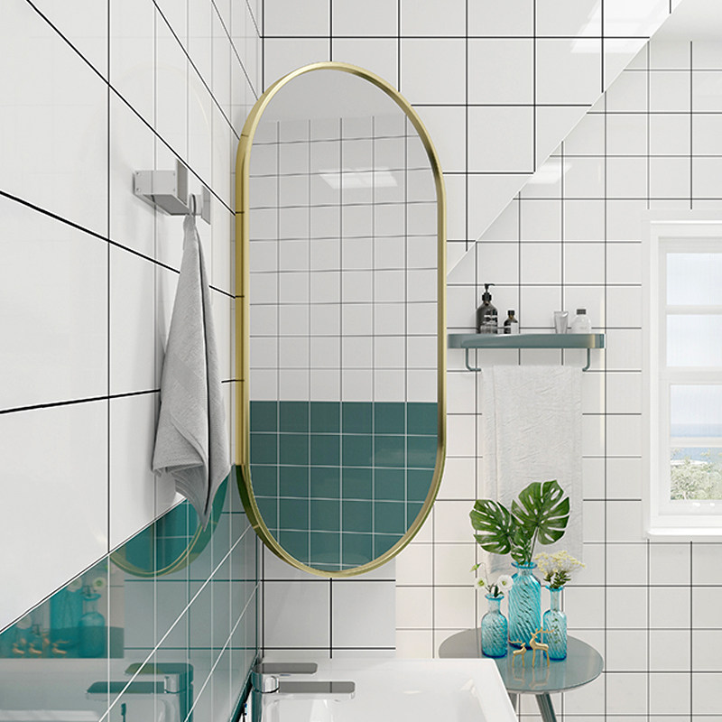 Makeup Room Diagonal turning wall angle hanging mirror wall-mounted Rotatable Bathroom Mirror Bathroom side Hanging Corner Mirrors