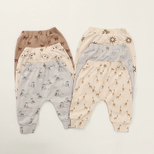 Брендовые скандинавские бамбуковые детские хлопковые осенние летние штаны, тонкие леггинсы, скандинавский стиль