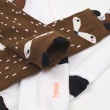 Альпака, хлопковые носки, детские гольфы, делается под заказ, лиса, енот, средней длины