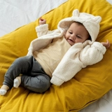 Детская толстовка с капюшоном, демисезонная зимняя удерживающая тепло куртка для выхода на улицу