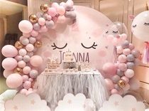 Unicorn birthday background cloth Baby birthday party birthday poster full moon 100-day feast dessert table background wall arrangement