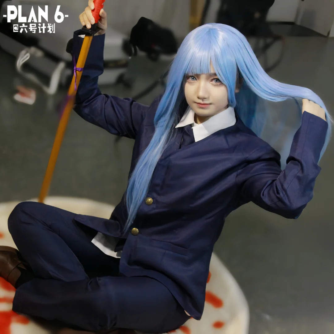 咒术回战三轮霞COS服装 真人COSPLAY外套装扮 现货供应