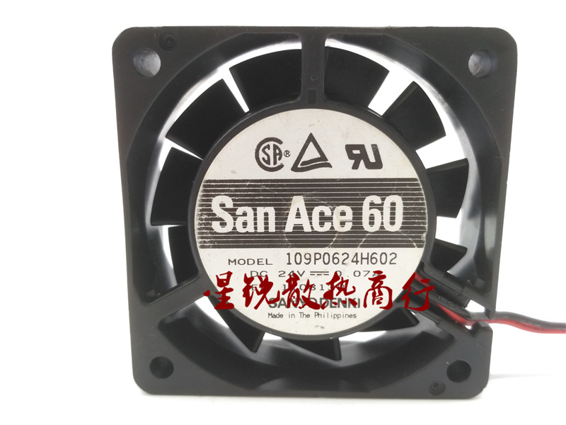 Original San Ace 60 109P0624H602 24V 0 07A 6cm Windows Fan