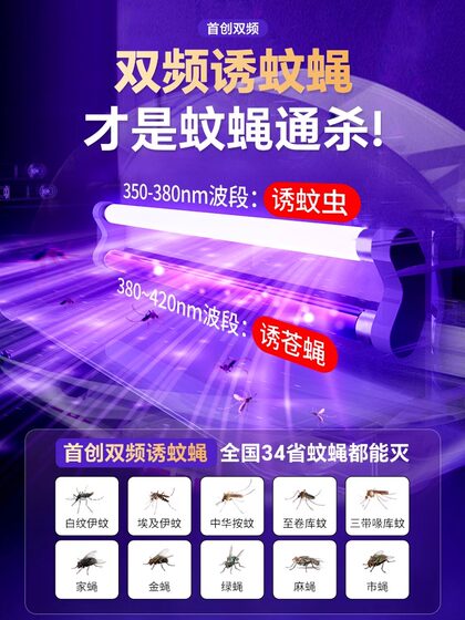 Sticky Fly Trap Lamp for Restaurants, Hotels, and Shops, Used to Repel and Trap Flies, Wall-Mounted Mosquito Killer Lamp