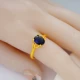 Việt Nam cát vàng nhẫn nữ mô hình mạ vàng đá quý zirconium nhân tạo mô phỏng vàng nhẫn nữ điều chỉnh sống nhẫn đá