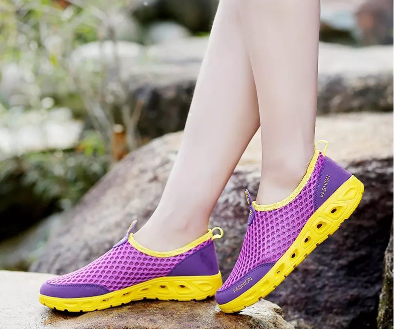 Summer outdoor upstream shoes men's shoes women's shoes beach shoes wading shoes mesh light quick-drying shoes amphibious shoes women