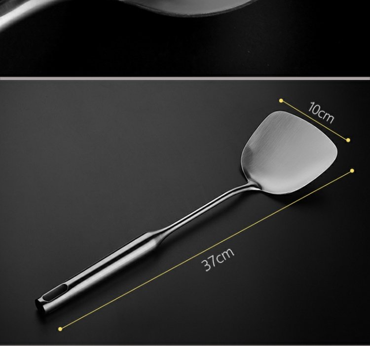 Spatula inox 304 chảo chống dính một dày dày chống nóng cách nhiệt dụng cụ nhà bếp chảo sâu lòng bếp từ
