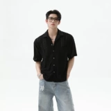 Turntide Old Money Hollow Diamond Texture рубашка с коротки