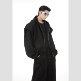 Мужская куртка с капюшоном, толстовка с капюшоном, штаны, комплект, изысканный стиль, свободный прямой крой