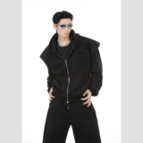 Мужская куртка с капюшоном, толстовка с капюшоном, штаны, комплект, изысканный стиль, свободный прямой крой