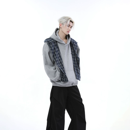 Ретро накидка, толстовка с капюшоном для отдыха, балахон, оверсайз