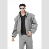 Мужская куртка с капюшоном, толстовка с капюшоном, штаны, комплект, изысканный стиль, свободный прямой крой