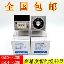 E5C2-R20K pointer type thermostat E5C4-R20K digital display type temperature controller 8 pin K type adjustment temperature control New