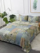 Ngói Vua kẹp bìa ba mảnh giường khăn trải giường bông tăng kang Quilt bedspread đơn hoặc kép vận chuyển - Trải giường