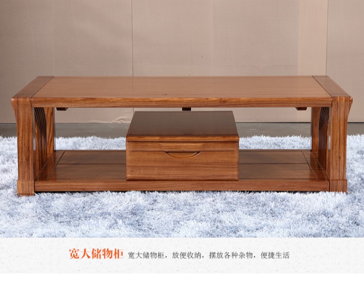 Lin Xu Pure Wujinmu bàn cà phê đầy đủ gỗ rắn bàn trà hiện đại Trung Quốc nội thất phòng khách TV tủ bàn cà phê kết hợp - Bàn trà bàn sofa gỗ tự nhiên