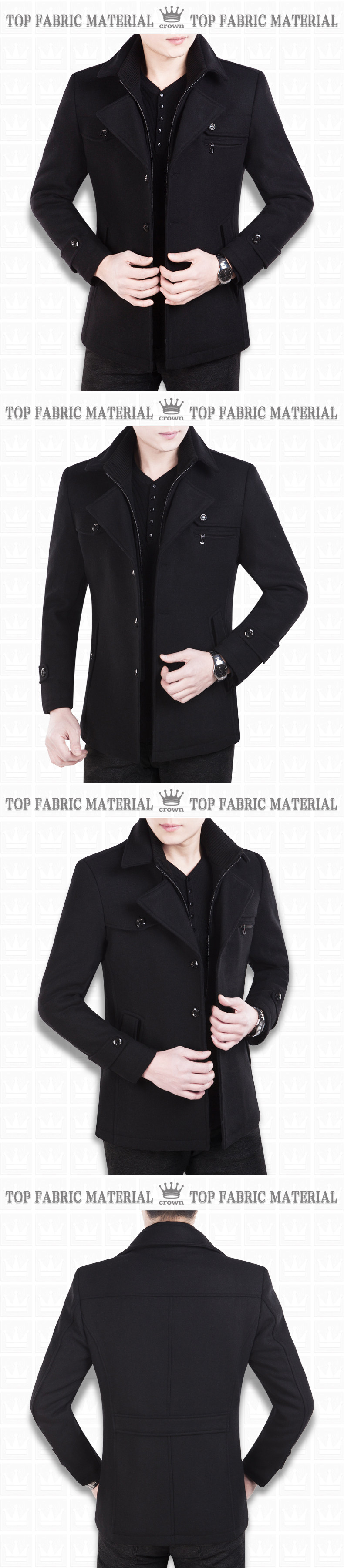 Blouson homme OSLO manches longues en Laine - Ref 3116572 Image 31