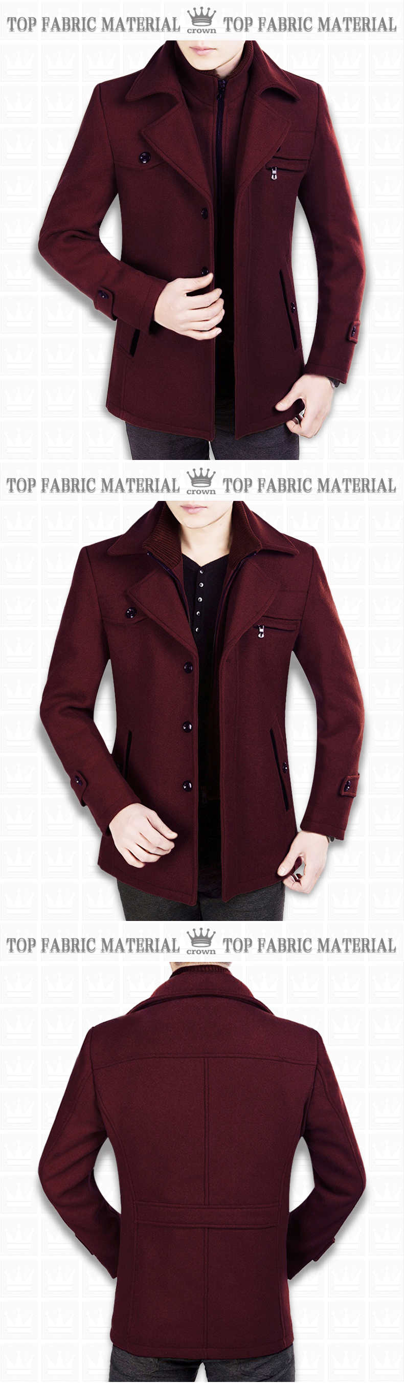 Blouson homme OSLO manches longues en Laine - Ref 3116572 Image 28