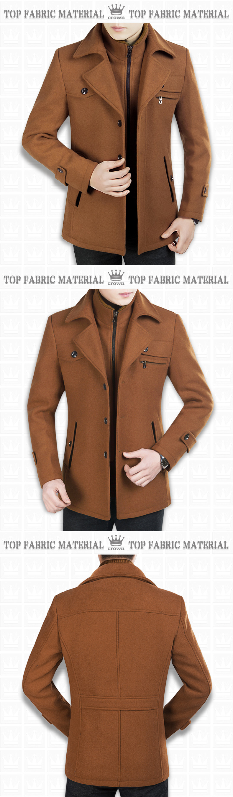 Blouson homme OSLO manches longues en Laine - Ref 3116572 Image 27