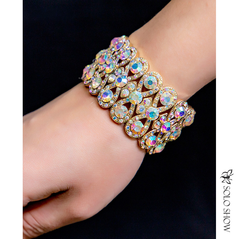 Gorgeous solo belly dancer bracelet Indian dance colorful diamond jewelry new dance jewelry jewelry B78D