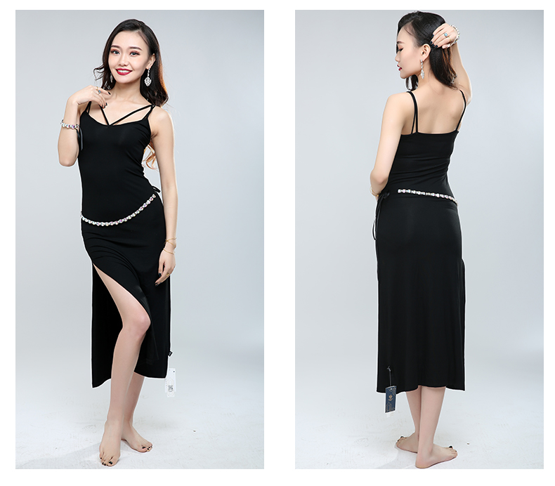 Tuyệt đẹp độc tấu múa bụng thực hành 2019 mùa xuân mới khiêu vũ váy biểu diễn quần áo múa dân gian trình diễn - Khiêu vũ / Thể dục nhịp điệu / Thể dục dụng cụ trang phục cổ động