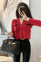 Cardigan coat women 2021 New Japanese sweet coat Spring and Autumn wear gentle lazy red sweater tide
