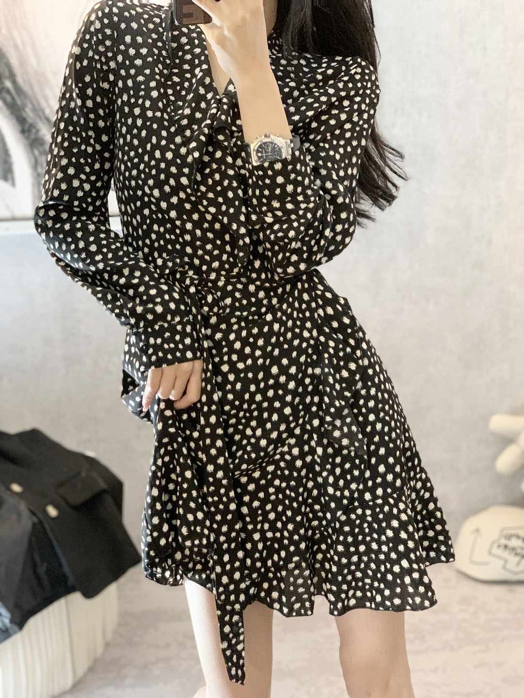 Broken Flowers Snowspun Ocean Dress Women 2021 Spring New Cashies Slim Temperament Little Baud To Hit Bottom Short Skirt Tide