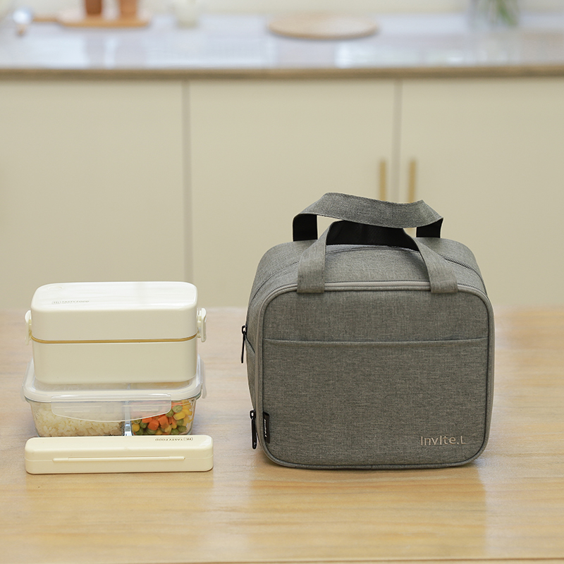 Lunch box tote bag insulation bento bag office worker student bring rice meal pack aluminum foil thickened large lunch box bag PL
