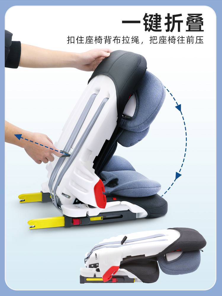 Innokids Kids Safety Seat for Cars, Suitable for Infants and Older Children from 9 Months to 12 Years Old, Simple and Portable