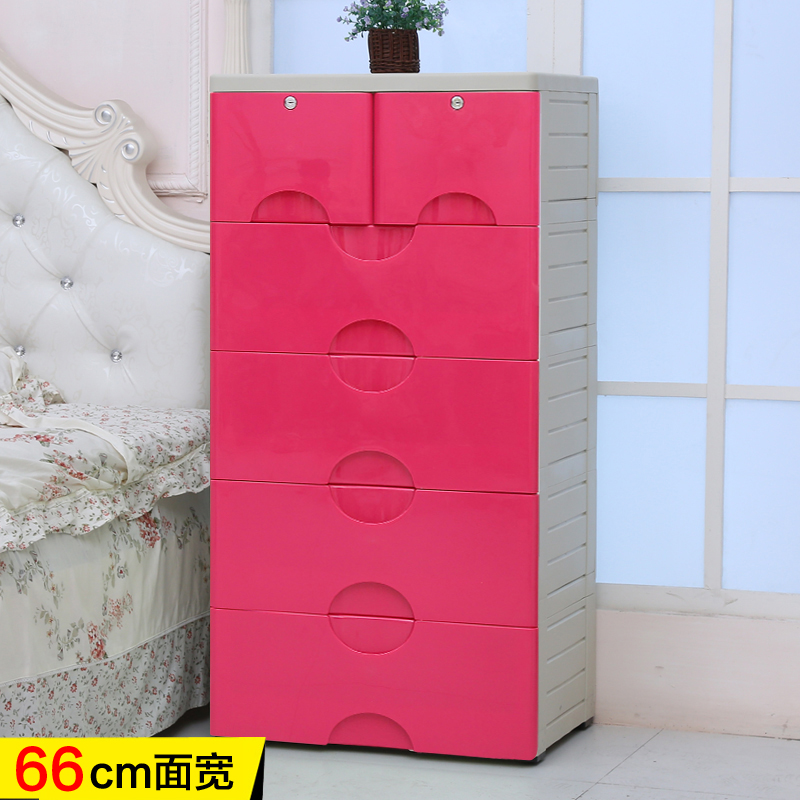 Confamily Large Number of Drawer Containing Cabinet Plastic Containing Cabinet Baby Wardrobe Baby Cabinet Finishing Cabinet