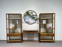 Walnut Yunqi shelf three-piece 98-35-198
