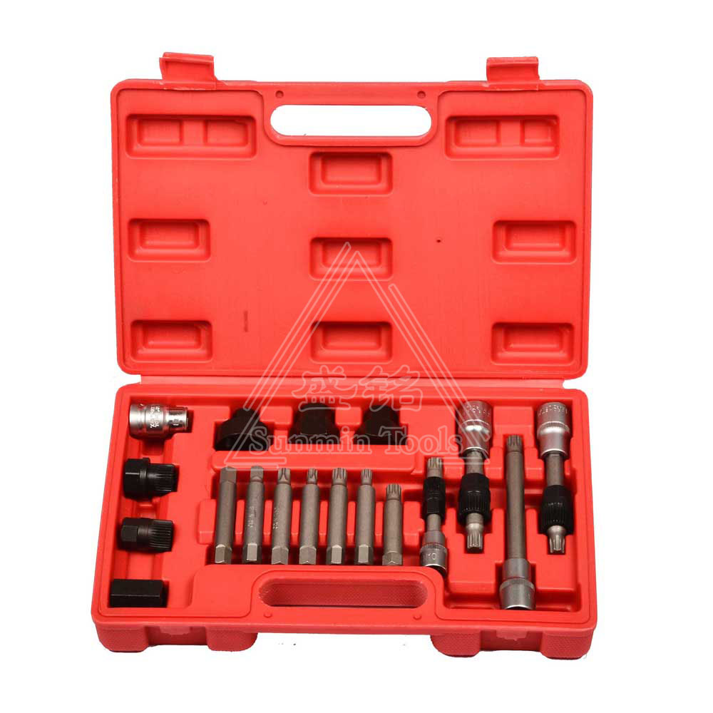 18 pieces of car generator repair tool generator belt disc disassembly steam protection tool