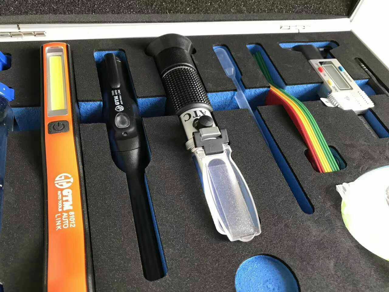 Car Fast Warranty Detection Group Quick Repair Maintenance Tool Ice Point Tester Brakes leather thickness ruler brake oil detection pen